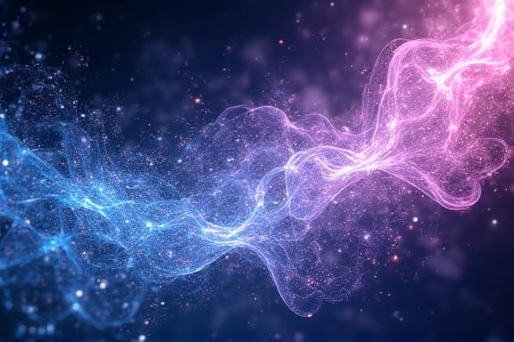 AI-generated digital calligraphy flourishes with glows